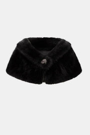 Joseph Ribkoff Faux Fur Cover Up Black