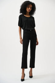 Joseph Ribkoff Knit Metallic Top Black