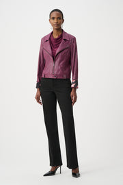 Joseph Ribkoff Faux Suede Jacket Elderberry