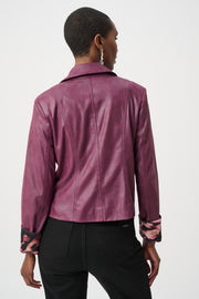 Joseph Ribkoff Faux Suede Jacket Elderberry