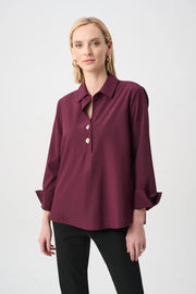 Joseph Ribkoff Blouse Elderberry