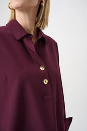 Joseph Ribkoff Blouse Elderberry