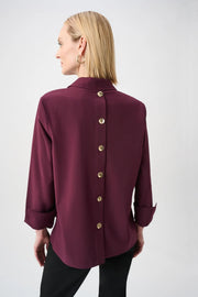 Joseph Ribkoff Blouse Elderberry