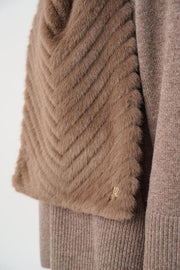 Joseph Ribkoff Faux Fur Scarf Mink