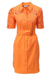 K Design Dress With Embroidery Detail Nectarine