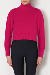 Kaos Knit High Neck Jumper Pink