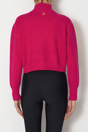 Kaos Knit High Neck Jumper Pink