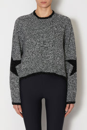 Kaos Tweed Knit Jumper Black/Off-white