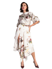 Kevan Jon Mila Dress Champagne Print