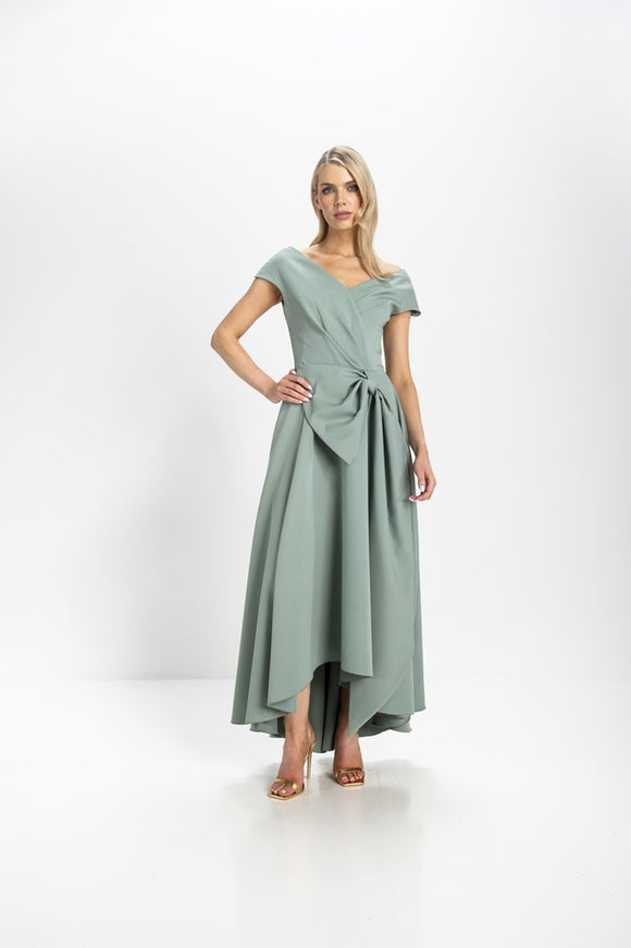 Kevan Jon Safia Bow Flare Dress