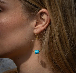 Kybalion Turquoise Hoops