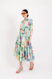 Lavi Couture Ninni Dress Floral Print Green