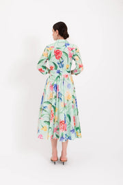 Lavi Couture Ninni Dress Floral Print Green