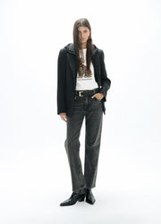Lola Casademunt Technical Blazer With Quilted Vest Black