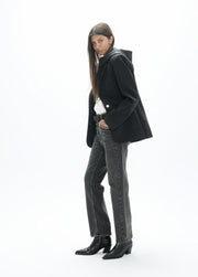 Lola Casademunt Technical Blazer With Quilted Vest Black