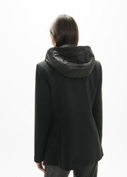 Lola Casademunt Technical Blazer With Quilted Vest Black
