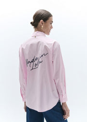 Lola Casademunt Poplin Shirt With Patches Pink