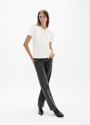 Lola Casademunt T-Shirt With Pearls & Rhinestones White