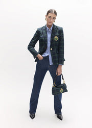 Lola Casademunt Striped Tartan Shirt Blue/Green