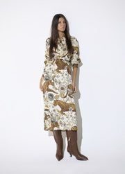 Lola Casademunt Shirt Dress Leopard/Floral Print