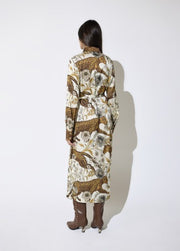 Lola Casademunt Shirt Dress Leopard/Floral Print