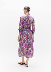 Lola Casademunt Shirt Dress Purple MLT Print