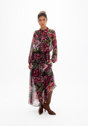 Lola Casademunt Georgette Floral Print Dress