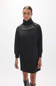 Lola Casademunt Dress With Rhinestone Detail Black