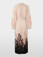 Marc Cain Pleated Midi Dress With Floral Print