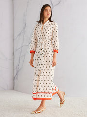 Marc Cain Dress Ecru Print