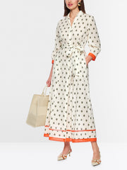 Marc Cain Dress Ecru Print