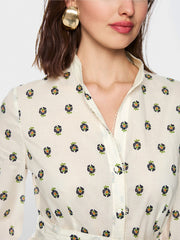 Marc Cain Dress Ecru Print
