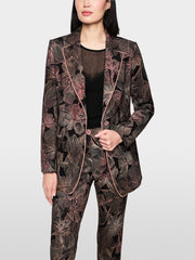Marc Cain Blazer With Floral Print Black MLT