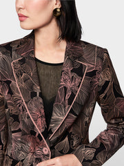Marc Cain Blazer With Floral Print Black MLT