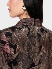 Marc Cain Blazer With Floral Print Black MLT