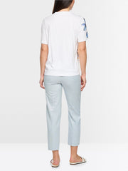 Marc Cain T-Shirt With Lily Print White