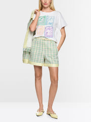 Marc Cain Cotton T-Shirt With Print White