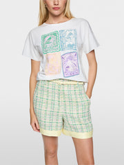Marc Cain Cotton T-Shirt With Print White
