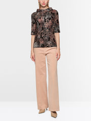 Marc Cain Top With Floral Print Black MLT