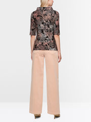 Marc Cain Top With Floral Print Black MLT