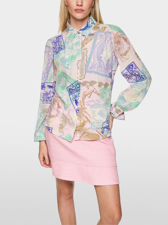 Marc Cain Collections Butterfly Print Top SC 41.40 M48 COL 302 main image 1
