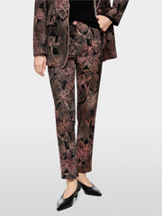 Marc Cain Sydney Pants With Floral Print Black MLT