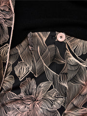 Marc Cain Sydney Pants With Floral Print Black MLT