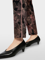 Marc Cain Sydney Pants With Floral Print Black MLT