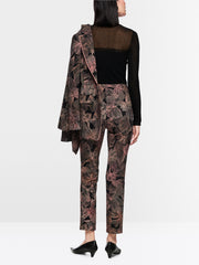 Marc Cain Sydney Pants With Floral Print Black MLT