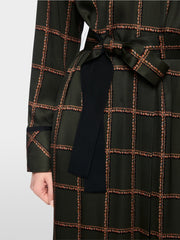 Marc Cain Dress Check Print Forest Night