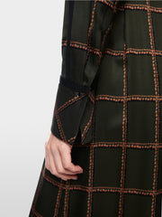 Marc Cain Dress Check Print Forest Night
