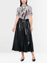 Marc Cain Cotton T-shirt With Stand Collar