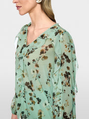 Marc Cain Blouse Floral Print Green