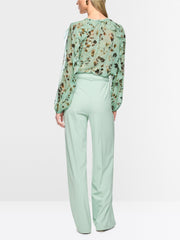 Marc Cain Blouse Floral Print Green